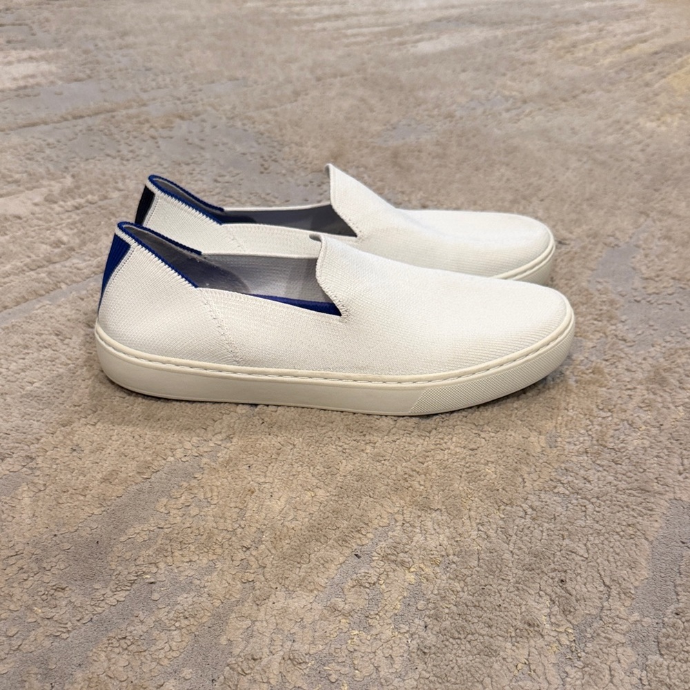 Rothy's‎ The Sneaker Slip On Low Top Shoes Women US 9 Bright White Shoes in EUC